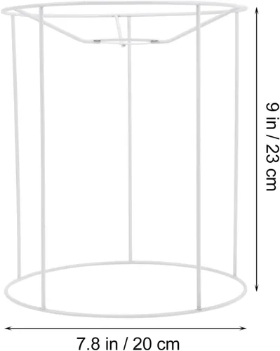 Vista 4 de Soporte de pantalla de hierro forjado Soporte de lámpara de bricolaje Marco de lámpara de bricolaje Herramienta de lámpara Marco de luz Soporte