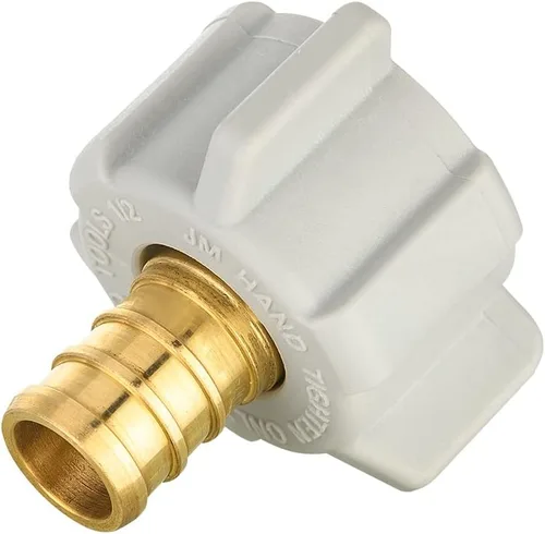Vista 13 de Adaptador recto giratorio EFIELD 1/2" Pex X 7/8" BC (Ballcock) Tubería de latón PEX FittingsAdaptador recto giratorio de tuerca