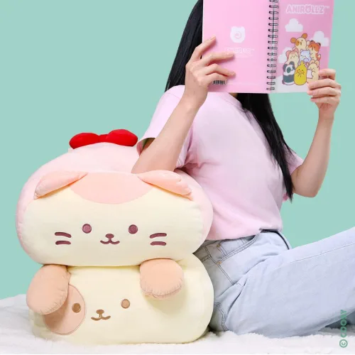 Vista 4 de Anirollz Muñeco de peluche de animal de felpa – Muñeca de felpa jumbo de 20 pulgadas Suave, blanda, linda, cómoda, segura Almohada de regalo