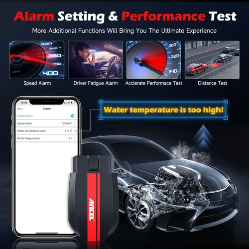 Vista 8 de ANCEL Escáner BD200 OBD2 Bluetooth - Lector de código y herramientas de escaneo de diagnóstico del motor con prueba de batería de automóvil