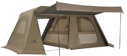 Vista 9 de Naturehike Village Tienda de Campaña Instantánea, Tienda de Campaña para 4 Personas y 8 Personas con Toldo Completo, Tiendas de Campaña Impermeables