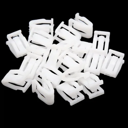Vista 4 de uxcell Sujetadores de plástico Auto Car Trim Panel de instrumentos Panel de instrumentos 20PCS Blanco