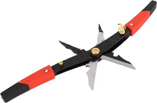 Vista 3 de banapoy 2 in 1 Aviation Tin Snips and Wire Cutter Stripping Tool, Heavy Duty Metal Shears Aviation Snips, Wire Stripper, Straight Cut, for Cutting