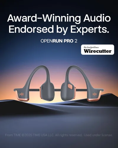 Vista 2 de SHOKZ OpenRun Pro 2 Auriculares de conducción ósea, oro rosa