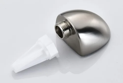Vista 3 de Tearel Codo de pared 50560-SS para ducha de mano Delta Brilliance Inoxidable, paquete de 2, toma de corriente macho roscada de 1/2 pulgada que se