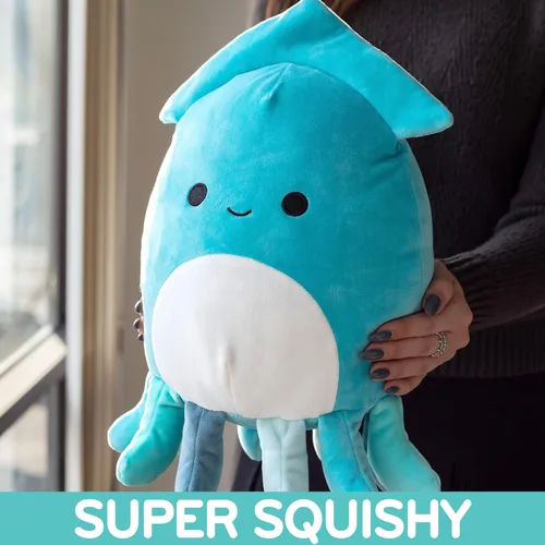Vista 3 de Squishmallows Peluche oficial de Jazwares de 10 pulgadas Sky The Graduation Squid Plush – Suave peluche de calamar coleccionable regalo