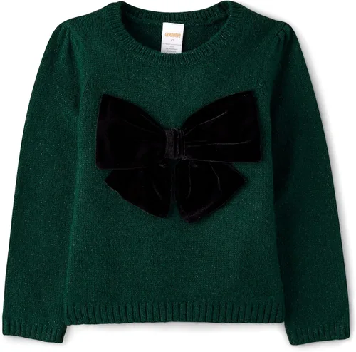 Vista 10 de Gymboree Suéter sin botones de manga larga con cuello redondo para bebés y niños pequeños Negro