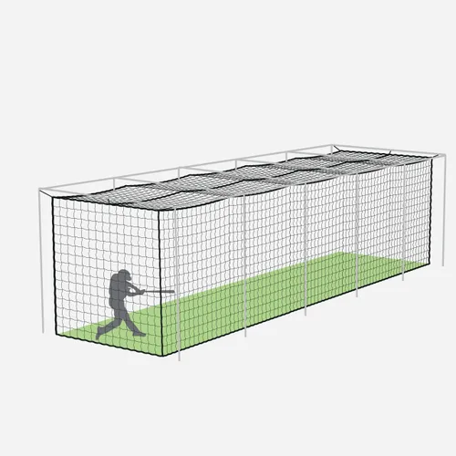 Vista 12 de Fortress Baseball Batting Cage Nets Heavy-Duty HDPP Fully Enclosed Baseball & Softball Cage Netting [14 Sizes & 3 Grade Options] – NET ONLY