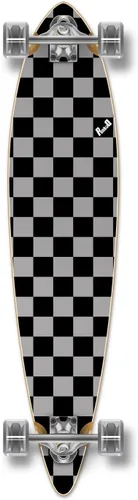 Vista 16 de Yocaher patineta, longboard de pintail pintado punked Negro