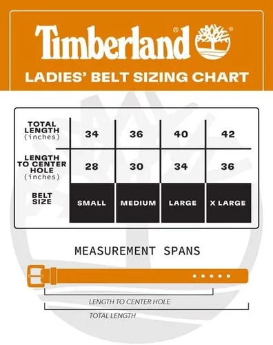 Vista 4 de Timberland - Cinturón de piel para mujer, informal, para jeans