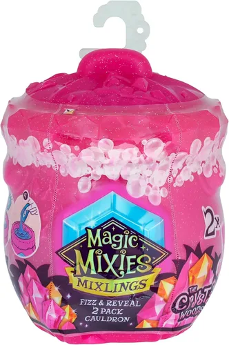 Vista 7 de Magic Mixies Mixlings Paquete de 2 Calderos con Magical Fizz y Reveal Unboxing. Duplica la Magia y Revela 2 Mixlings de la Serie Crystal Woods. ¡40