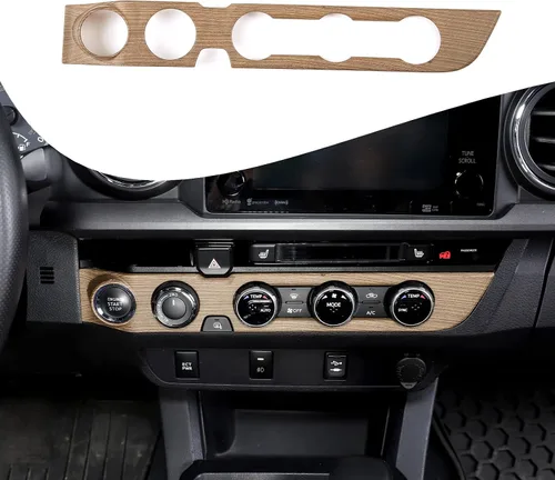 Vista 15 de Lcojicep Cubierta de panel de botón de aire acondicionado, accesorios de automóvil compatibles con Tacoma 2016-2020