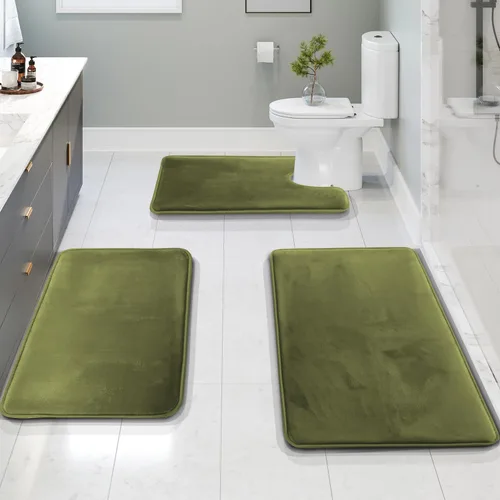 Vista 68 de Clara Clark tapete para baño, regadera o tina, de gomaespuma, negro, antiderrapante Camel Oro