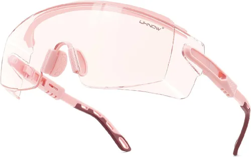 Vista 11 de UKNOW Gafas de seguridad sobre anteojos, gafas de seguridad antivaho ANSI Z87.1, gafas protectoras ajustables