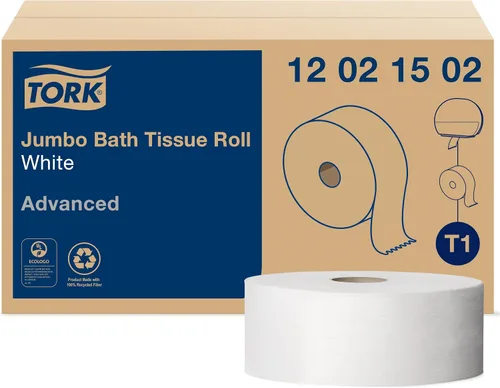 Vista 12 de Tork OptiServe - Dispensador de papel higiénico (2 rollos) sin cilindro de cartón interior, negro T7/T5, dispensador vertical, diseño de elevación +