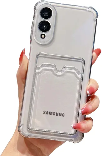 Vista 14 de Tuokiou para Samsung Galaxy A16 Funda, Fundas Protectoras Transparentes con Ranura para Tarjetas, Funda Cartera de TPU Suave Ajuste Delgado