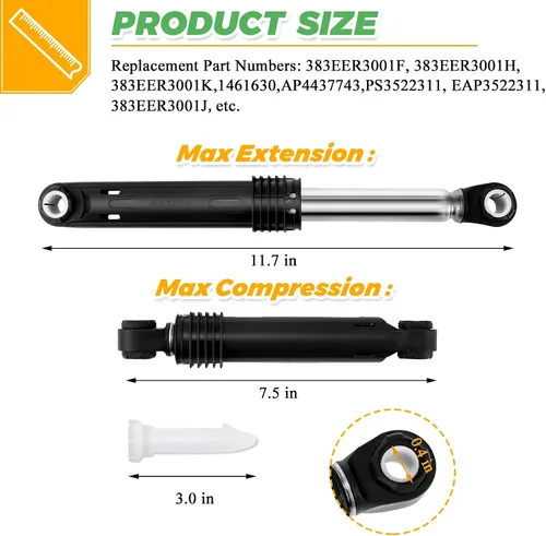 Vista 4 de 0EM - Amortiguador para lavadora LG 383EER3001G 383EER3001K 383EER3001J 4901ER2003A 383EER3001V 383EER3001F 383EER3001H 383EER3001S ACV7299909503