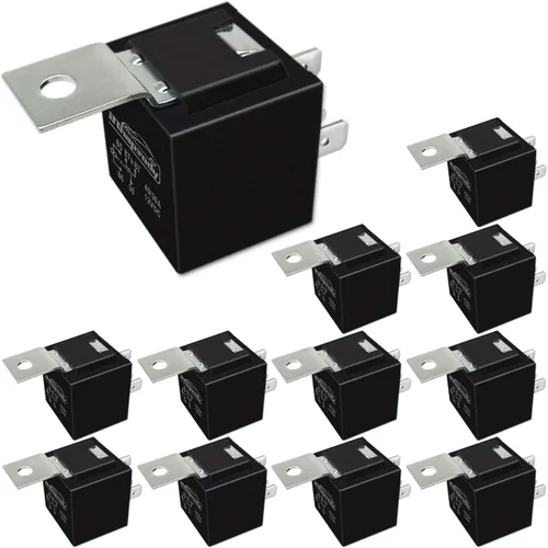 Vista 7 de Relé para automóvil de 4 pines 12 V 40/30 amperios, interruptores y arrancadores automáticos Spst de 12 voltios, paquete de 25