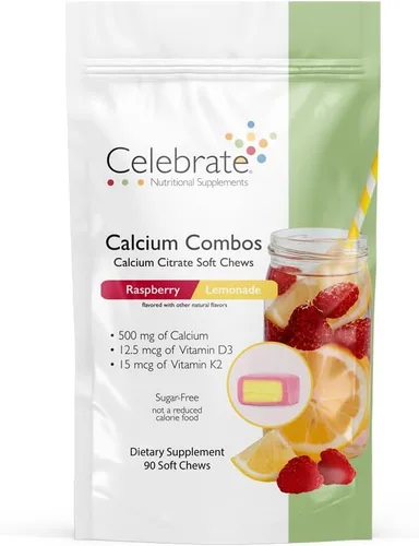 Vista 9 de Celebrate Vitamins Bariatric 500mg Citrato de Calcio Masticables Suave Combo con 500 UI de Vitamina D3 – Esencial para pacientes con bypass gástrico
