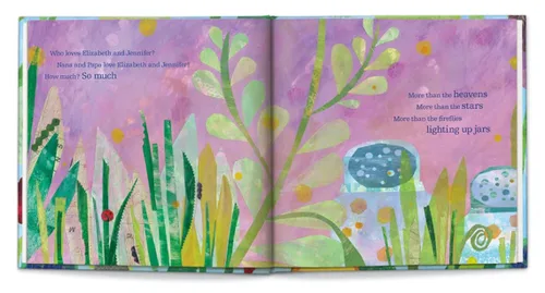 Vista 4 de Who Loves Me? (Twins) - Historia infantil personalizada - I See Me! (tapa dura azul)