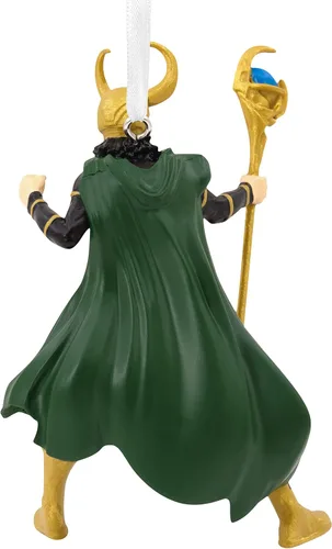 Vista 2 de Hallmark Marvel Loki - Adorno navideño de resina
