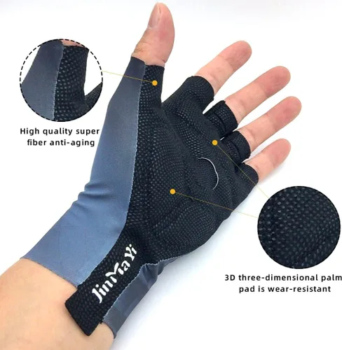 Vista 3 de JinMaYi - Guantes de ciclismo para bicicleta guantes de bicicleta de montaña antideslizantes amortiguadores acolchados transpirables guantes