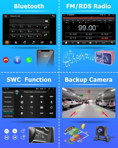 Vista 7 de Hikity Android 15 Estéreo de Coche para Honda Civic 2001-2005 con Carplay Inalámbrico Android Auto, Radio de Coche con Pantalla Táctil de 9 Pulgadas