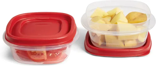 Vista 2 de Contenedor de almacenamiento de alimentos Rubbermaid Easy Find, con tapa, plástico sin BPA, 5 recipientes, 1 1/4 taza, 2, Not Applicable