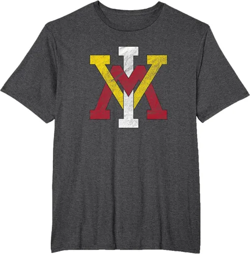 Vista 10 de Virginia Military Institute Camiseta VMI Keydets Distressed Primary, Negro