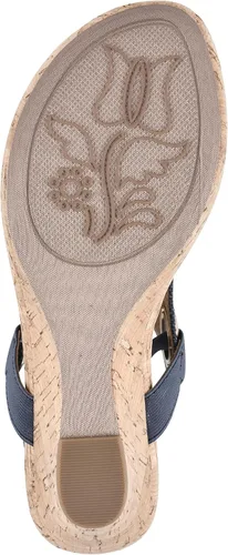 Vista 7 de WHITE MOUNTAIN Sandalias de cuña Aida para mujer, Blanco