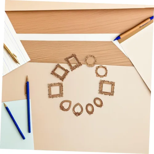 Vista 7 de ULTECHNOVO 10pcs Vintage Mini Resin Picture Frames for DIY Crafts