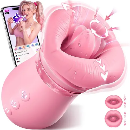 Vista 13 de Vibrador de juguete sexual para adultos para mujeres – Sovokn 5 en 1 vibrador de succión bucal rosa juguete sexual 10 lamiendo la lengua, 3 juguetes