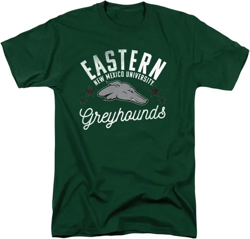 Vista 182 de Collegiate Distressed Mascot Unisex Adult T Shirt Collection 3 Universidad de Adelphi