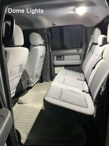 Vista 6 de Xpismii Kit de 14 piezas de 6000K blanco F250 F350 luces LED interiores de repuesto para Ford F-250 F-350 Super Duty 1999-2016, con diagrama