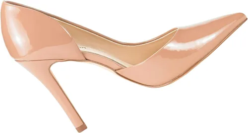 Vista 2 de JENN ARDOR Zapatos de tacón alto sin cordones para mujer, punta puntiaguda, clásicos, de 4 pulgadas, para fiesta, tacones de aguja