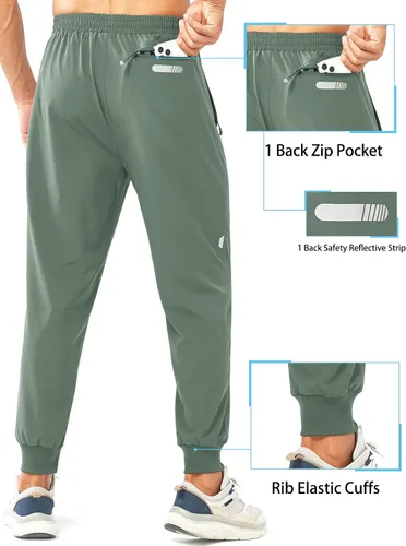 Vista 2 de NORTHYARD Pantalones deportivos para hombre, pantalones deportivos ligeros para correr, pantalones deportivos de secado rápido, para entrenamiento