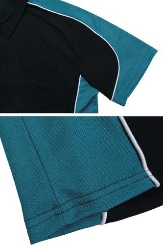 Vista 6 de MAGCOMSEN Polo de golf para hombre, manga corta, 3 botones, secado rápido, estilo casucal, piqué