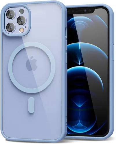 Vista 58 de oakxco Funda magnética transparente compatible con Magsafe, bonita funda delgada y transparente de poliuretano termoplástico no amarillenta, carcasa