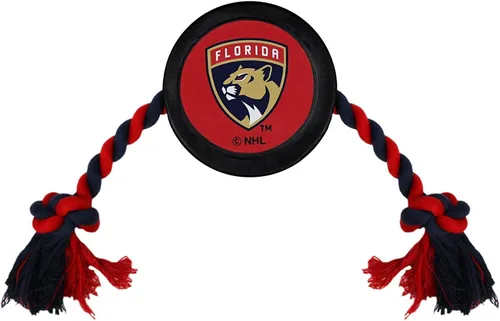 Vista 23 de Juguete de goma First Dog Puck – Cuerda de tiro resistente para perros y gatos – Juega hockey con tu mascota – Juguete con licencia de los Anaheim