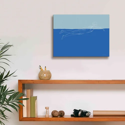 Vista 8 de Epic Graffiti 'How to Swim 2' de Kamdon Kreations, arte de pared en lienzo giclée, 16 x 12 pulgadas