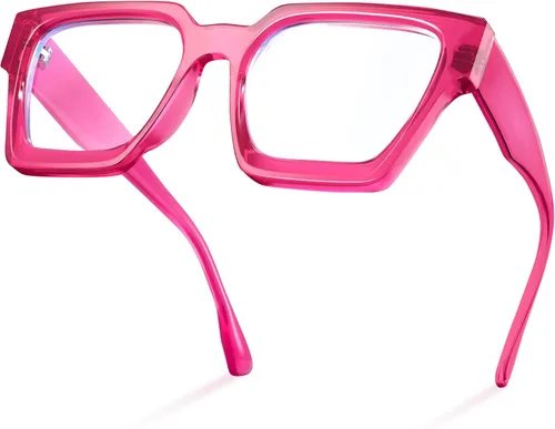 Vista 8 de livho Marco de gafas de gran tamaño para mujer y hombre, lentes rectangulares de moda para computadora, marco elegante *Tortuga de coco