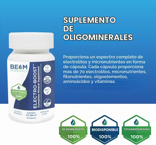 Vista 6 de BEAM Minerals Electro-BOOST Multimineral completo 60 porciones