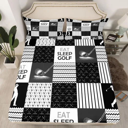 Vista 12 de Erosebridal Sábana bajera ajustable de béisbol tamaño individual, juego de cama de juegos deportivos para niños, niñas, adolescentes y adultos