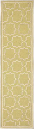 Vista 30 de SAFAVIEH Dhurries Collection DHU545A - Alfombra decorativa de lana de alta calidad hecha a mano de 2 x 3 pies, color chocolate y marfil