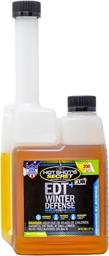 Vista 6 de Hot Shot's Secret EDT+ Winter Defense, aditivo de combustible diésel 7 en 1 anti-gel - Previene la gelificación, protege el sistema de combustible