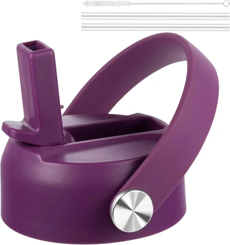 Vista 16 de Tapa de popote para boca ancha Hydro Flask, tapas con popote para Hydroflask de boca ancha de 12, 16, 18, 20, 32, 40 onzas, tapa de repuesto