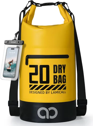 Vista 26 de Lamicall Bolso Seco Pequeño, Bolso Impermeable - [Duradero y Flotante] Bolso a Prueba de Agua de 1.32/2.64/5.28/7.92/10.56 galones con Funda