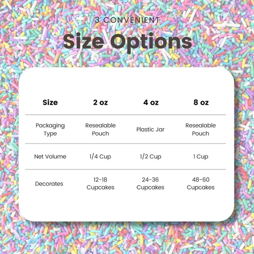 Vista 7 de Sprinkle Pop Ultimate Unicorn Rainbow Jimmies - Mezcla de espolvoreos, rosa, morado, verde, azul, amarillo, naranja, rojo y blanco, gránulos