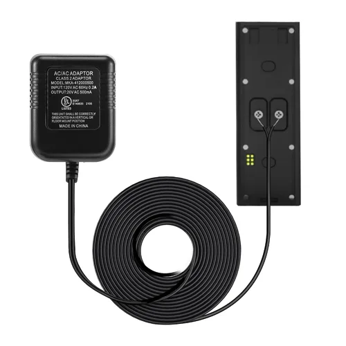 Vista 8 de Dreyoo Adaptador transformador de timbre de 16-24 V, fuente de alimentación de cable C de 16.4 pies de largo 20 VCA 500 mA, compatible con timbre