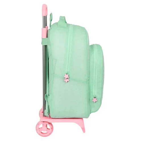 Vista 3 de Mochila Escolar con Ruedas BlackFit8 Moon Verde 32 x 42 x 15 cm